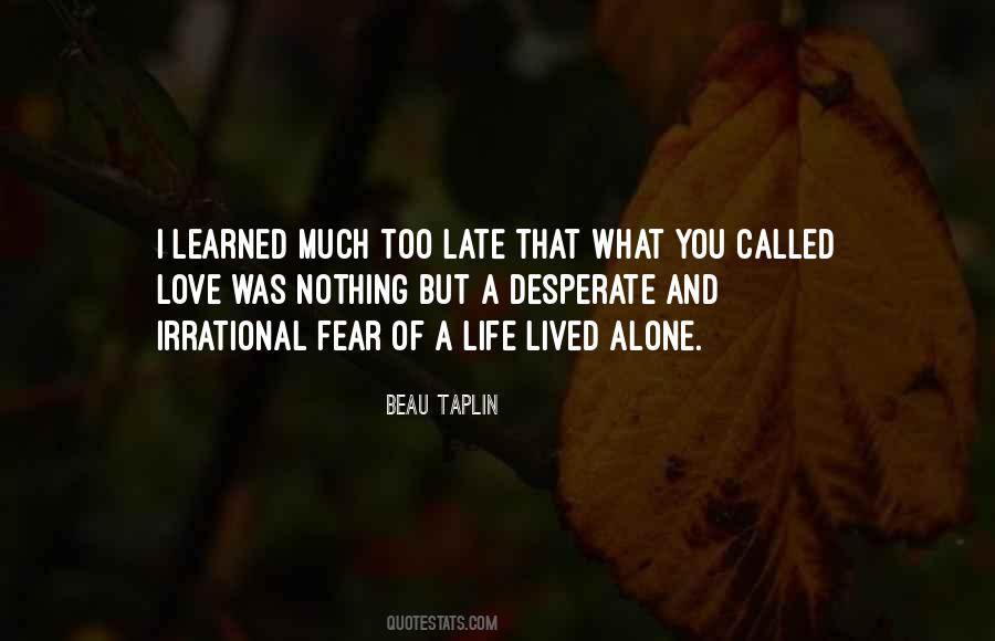 Beau Taplin Quotes #426074