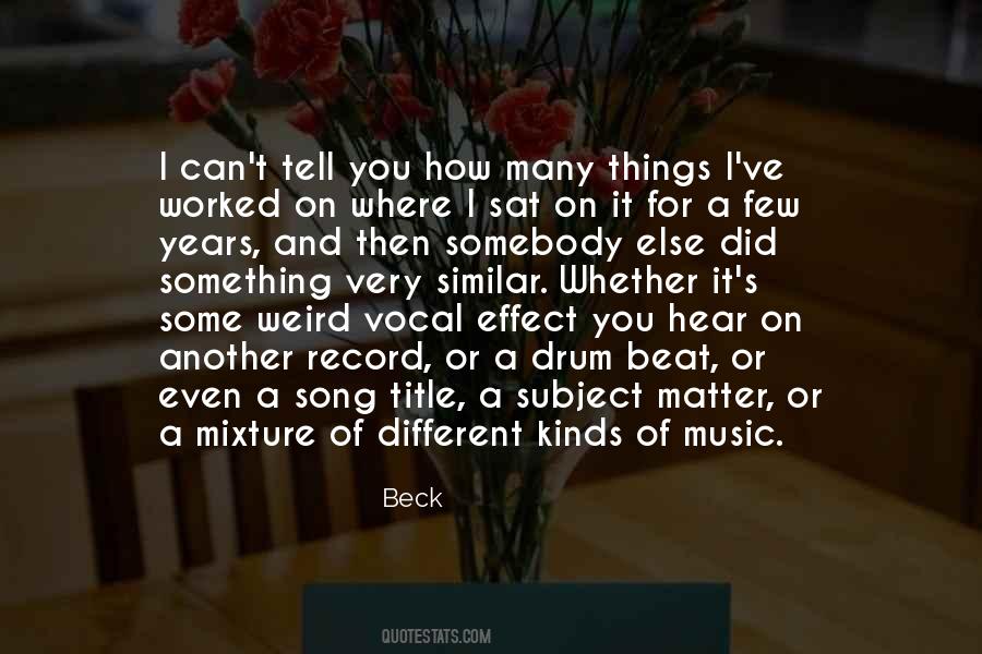 Beck Quotes #651340