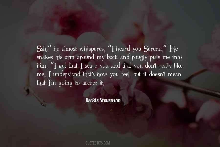 Beckie Stevenson Quotes #1183804