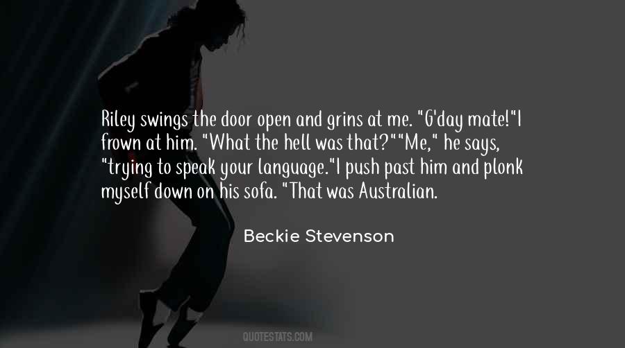 Beckie Stevenson Quotes #1206502