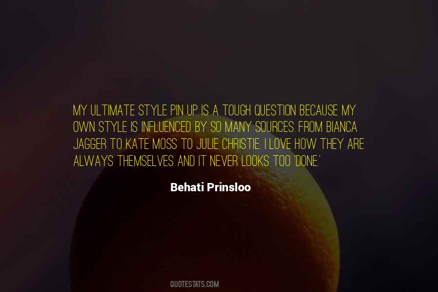 Behati Prinsloo Quotes #1292075