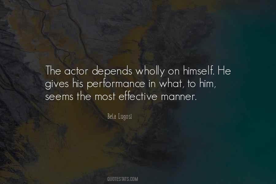 Bela Lugosi Quotes #1187250