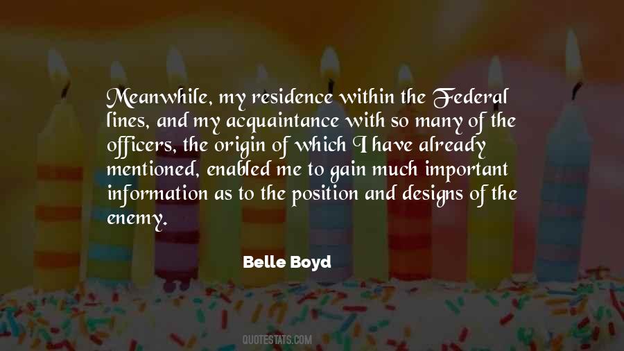 Belle Boyd Quotes #999084