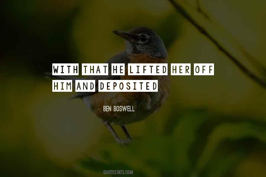 Ben Boswell Quotes #1597145