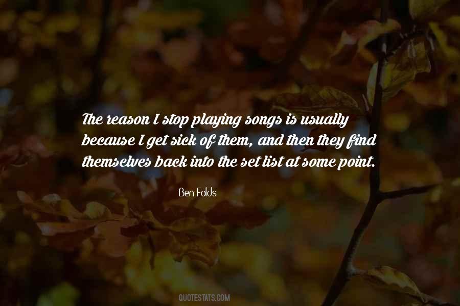 Ben Folds Quotes #1119816
