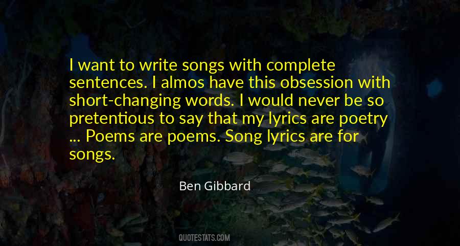 Ben Gibbard Quotes #1075138
