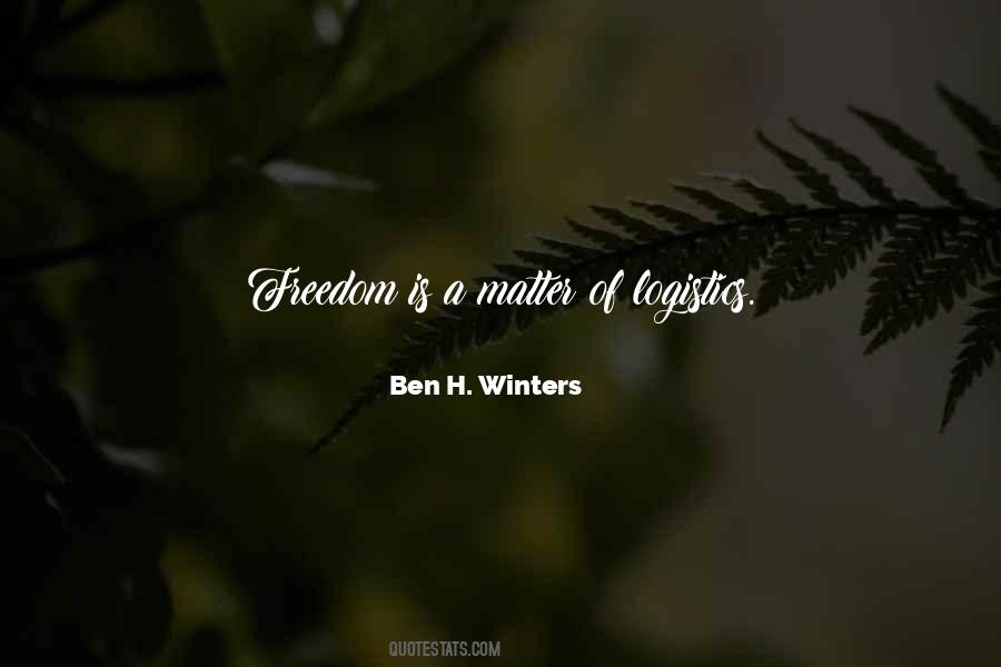 Ben H. Winters Quotes #1263492
