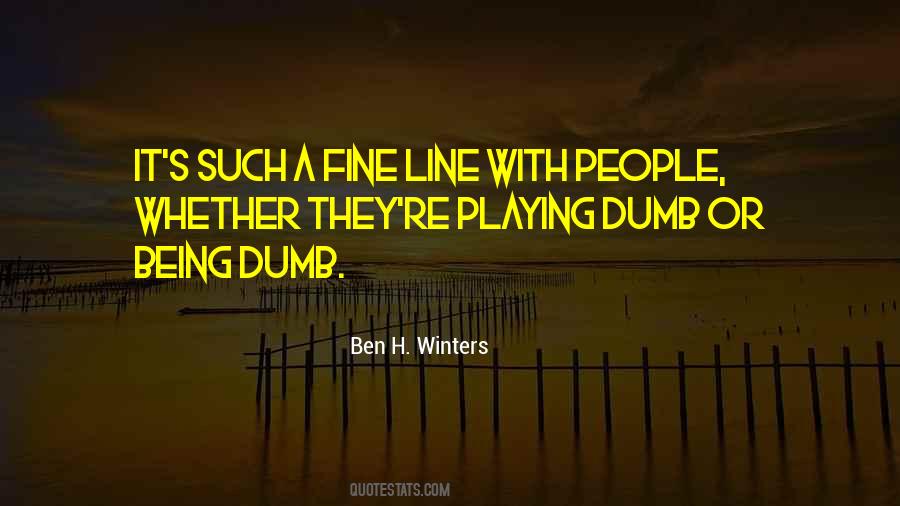 Ben H. Winters Quotes #1659381