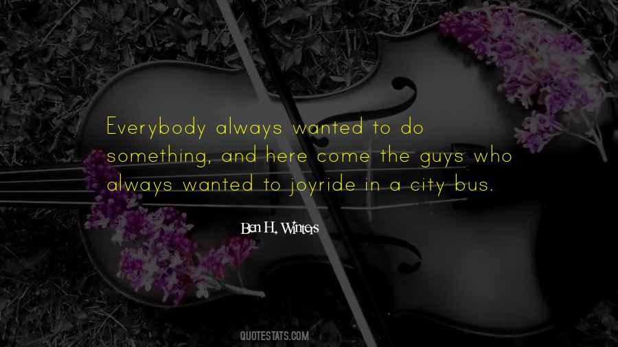 Ben H. Winters Quotes #324911