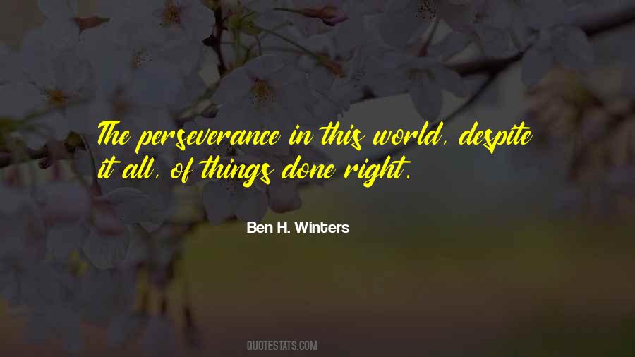 Ben H. Winters Quotes #60915