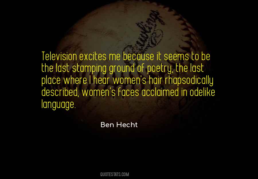 Ben Hecht Quotes #47137