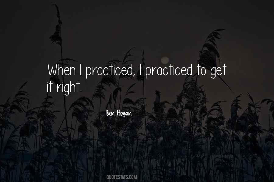 Ben Hogan Quotes #199586