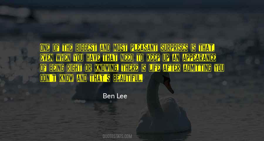 Ben Lee Quotes #1302254