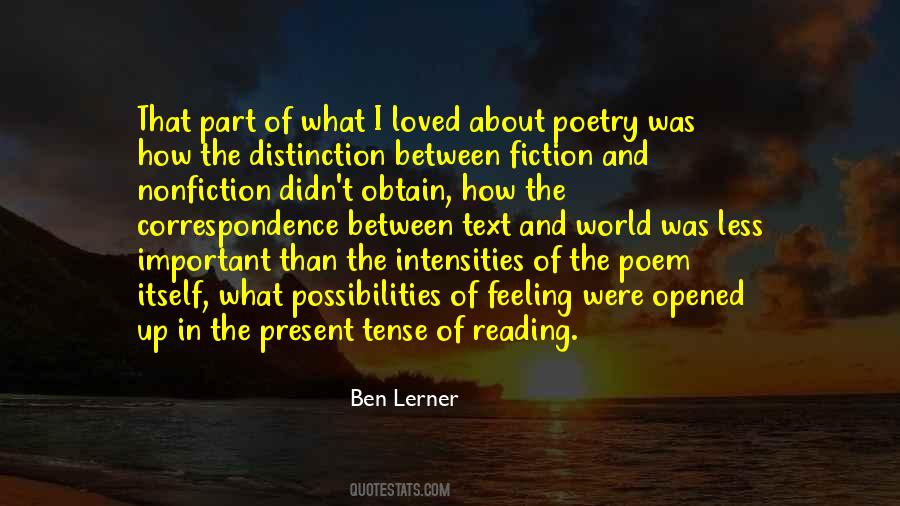Ben Lerner Quotes #708507
