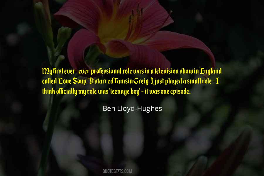 Ben Lloyd-Hughes Quotes #606827