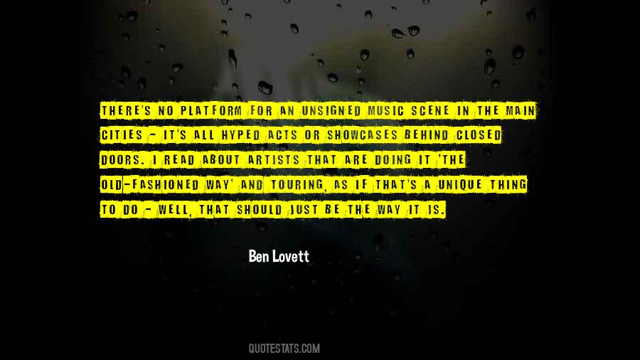 Ben Lovett Quotes #1192051