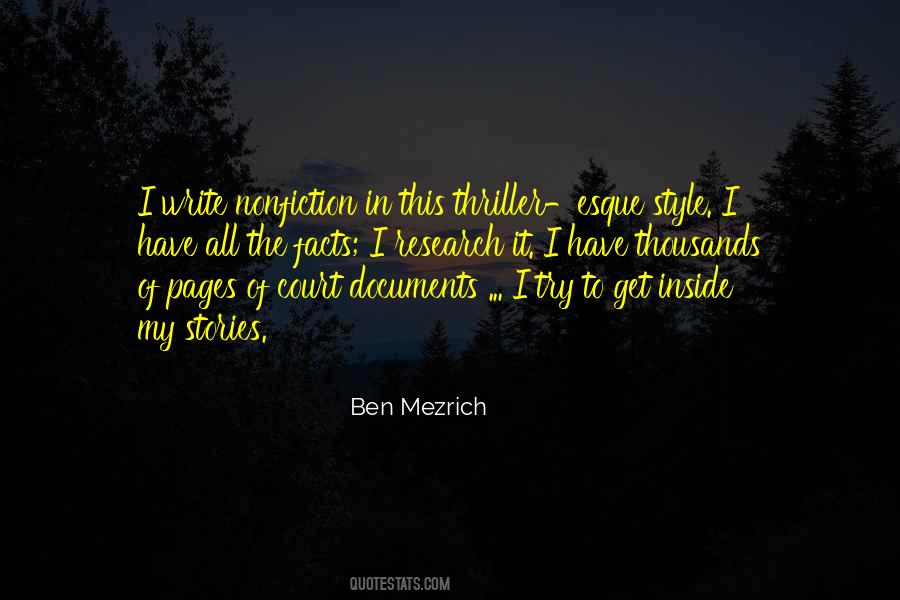 Ben Mezrich Quotes #448983