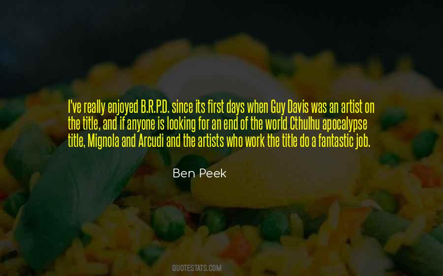 Ben Peek Quotes #332019