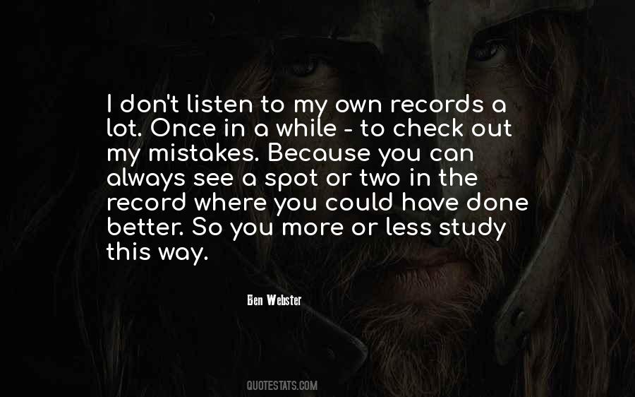 Ben Webster Quotes #1011895
