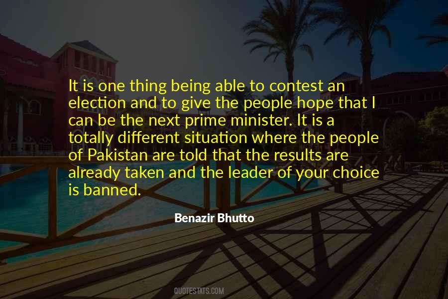 Benazir Bhutto Quotes #968543