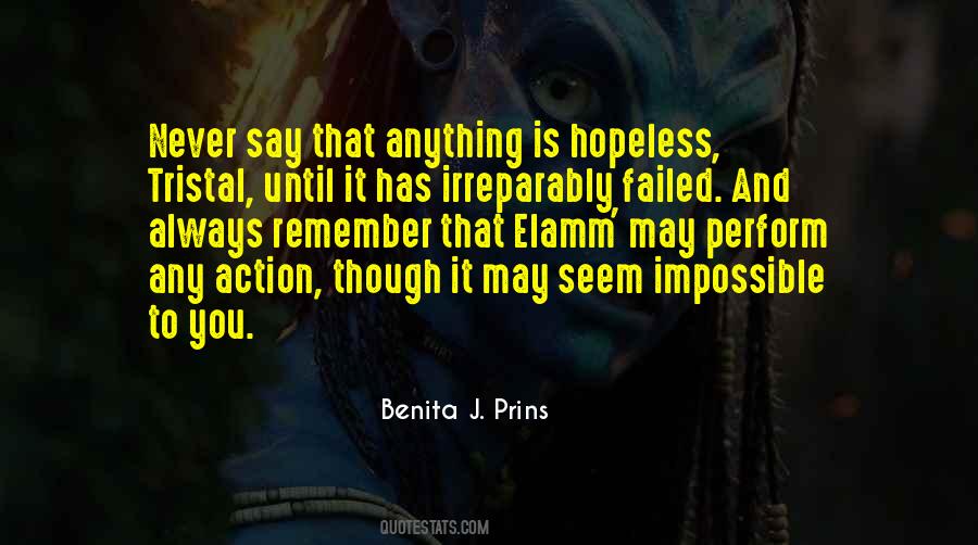 Benita J. Prins Quotes #1109450