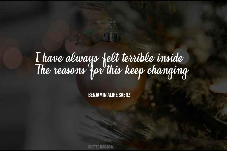 Benjamin Alire Saenz Quotes #834717