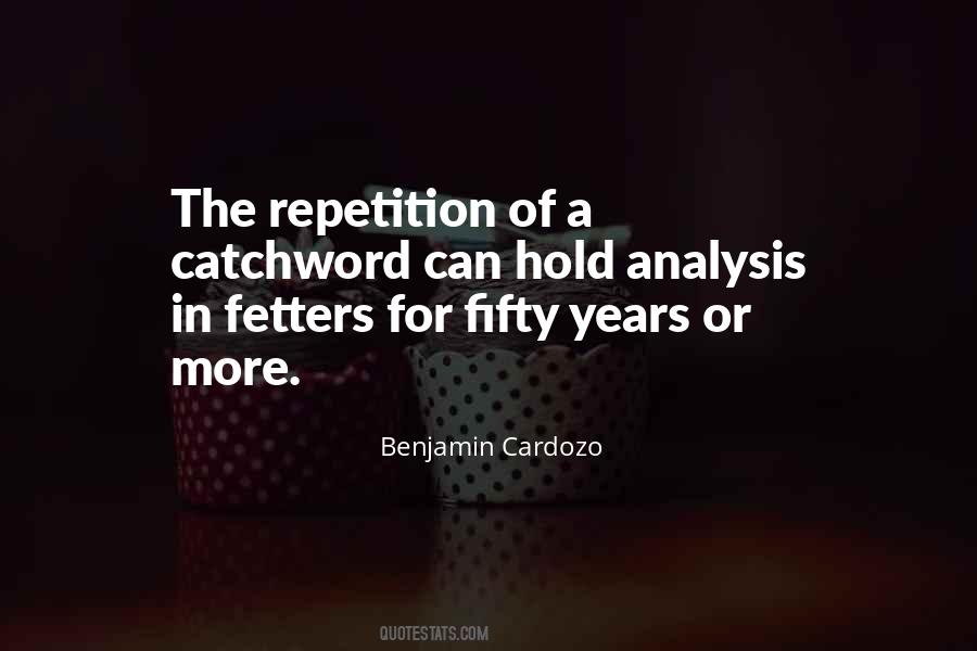 Benjamin Cardozo Quotes #144157