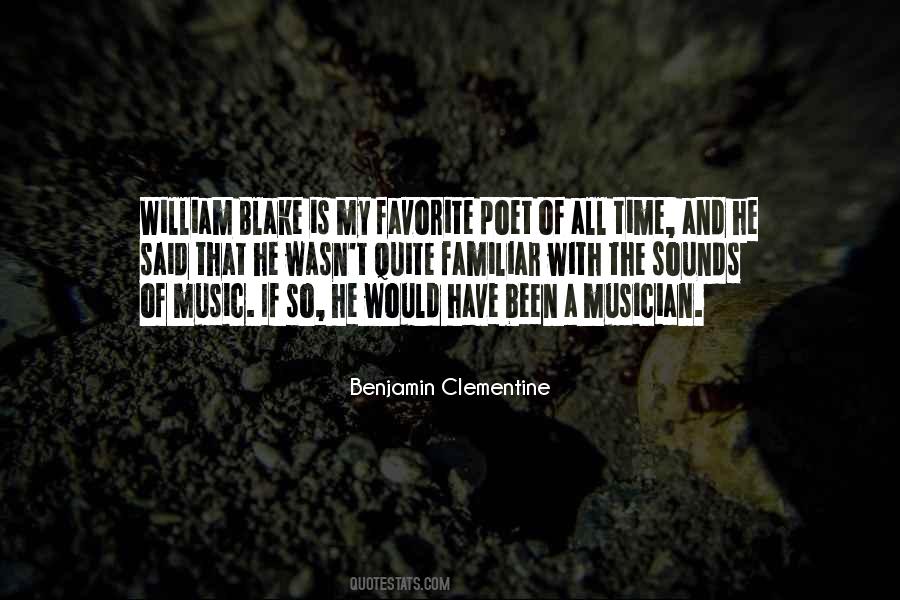 Benjamin Clementine Quotes #1089949