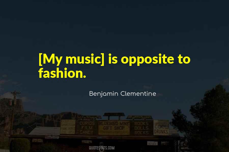 Benjamin Clementine Quotes #1314364