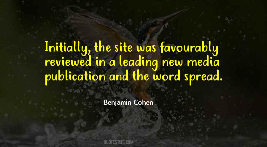 Benjamin Cohen Quotes #1801029