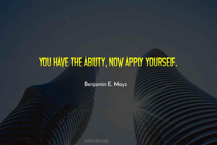 Benjamin E. Mays Quotes #876700