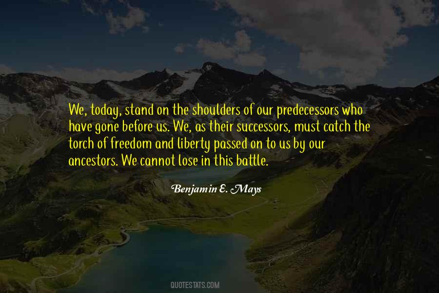 Benjamin E. Mays Quotes #902410