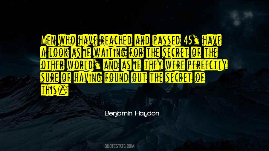 Benjamin Haydon Quotes #306551