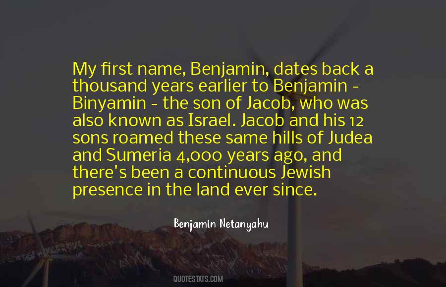 Benjamin Netanyahu Quotes #47984