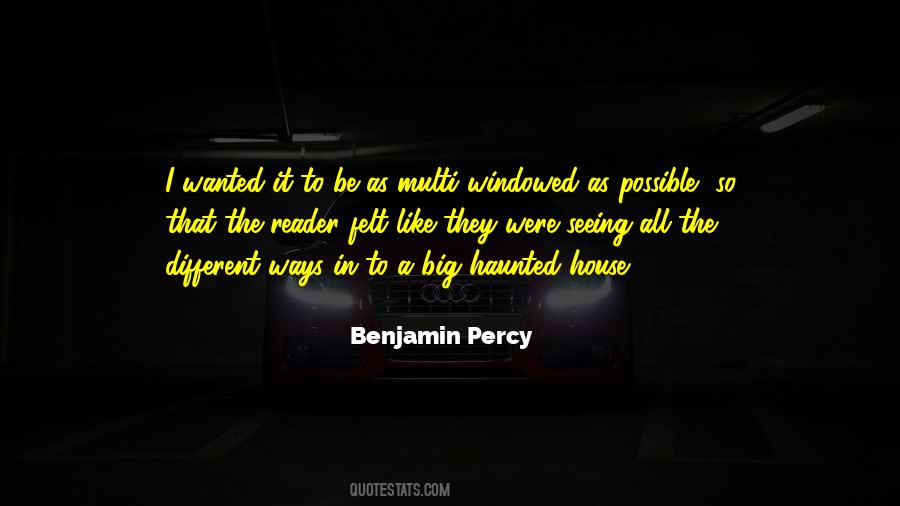 Benjamin Percy Quotes #607360