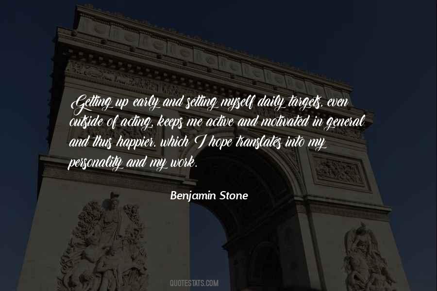 Benjamin Stone Quotes #1487815