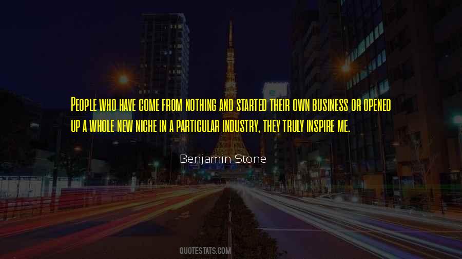 Benjamin Stone Quotes #297204