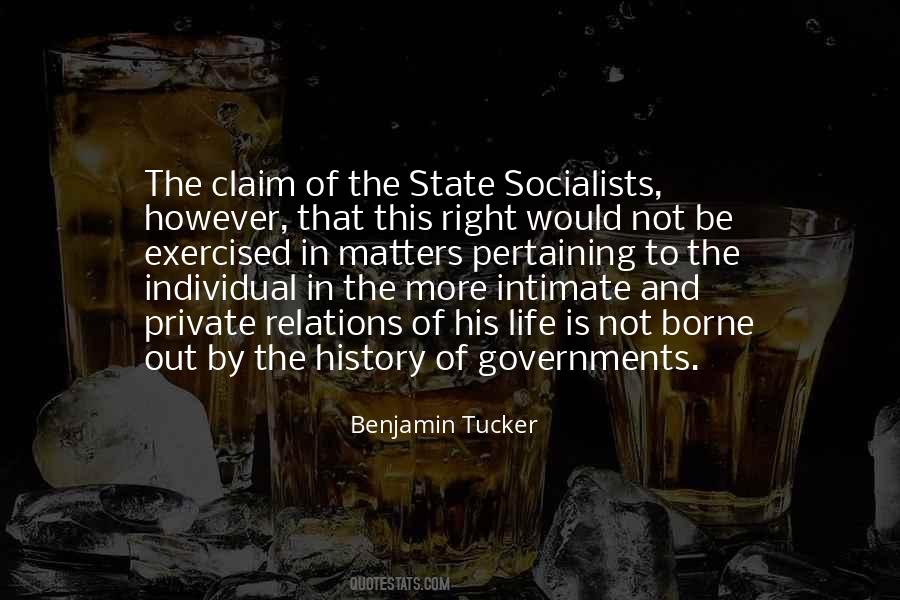 Benjamin Tucker Quotes #60924