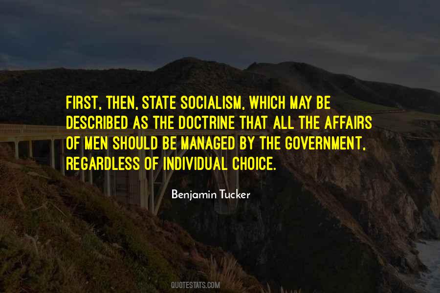 Benjamin Tucker Quotes #643369