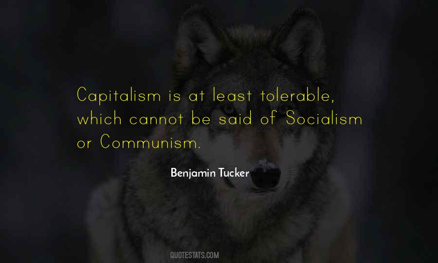 Benjamin Tucker Quotes #82809