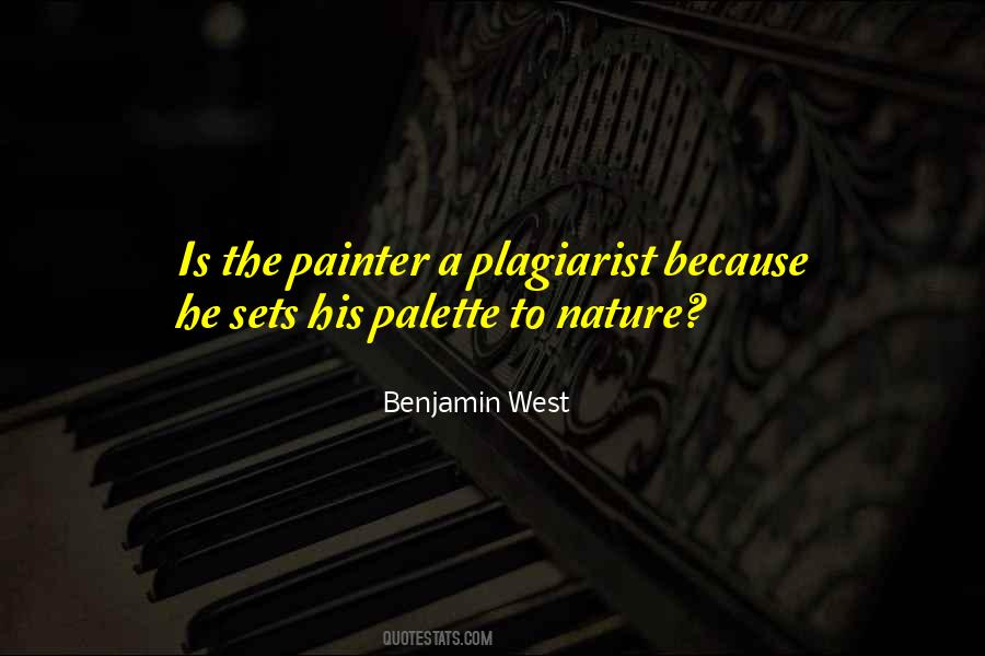 Benjamin West Quotes #446624