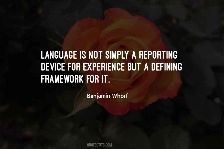 Benjamin Whorf Quotes #688022
