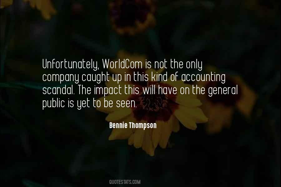 Bennie Thompson Quotes #544887