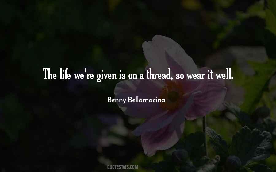 Benny Bellamacina Quotes #284906