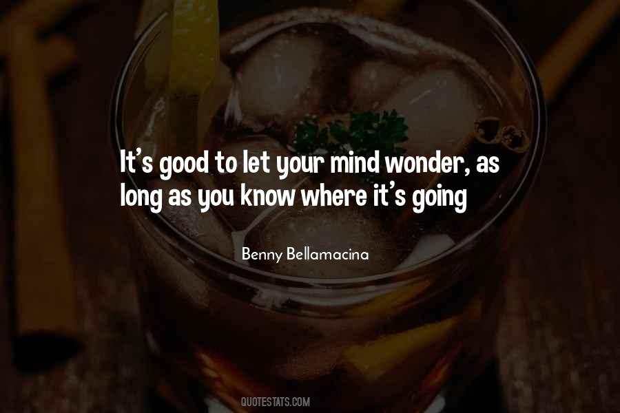 Benny Bellamacina Quotes #820078