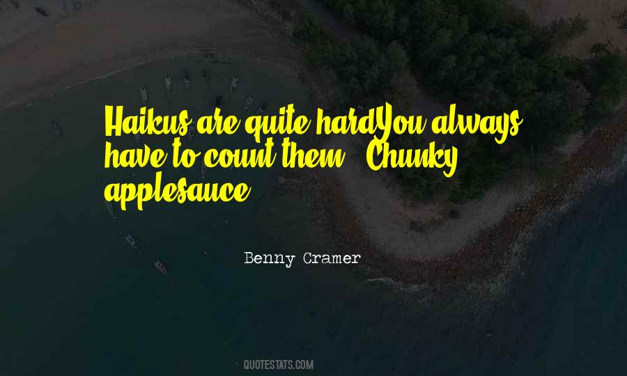 Benny Cramer Quotes #204753
