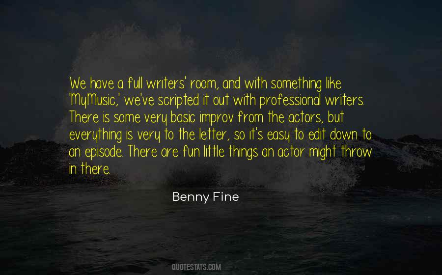 Benny Fine Quotes #1004126