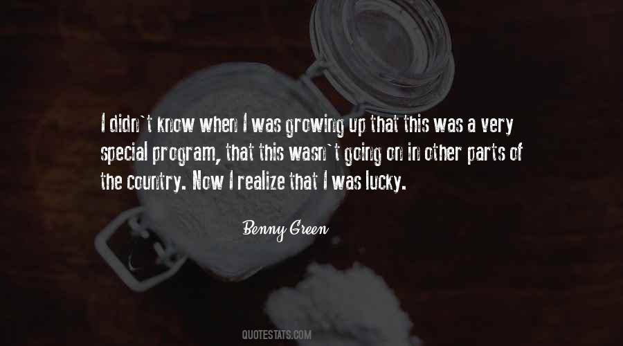 Benny Green Quotes #236113