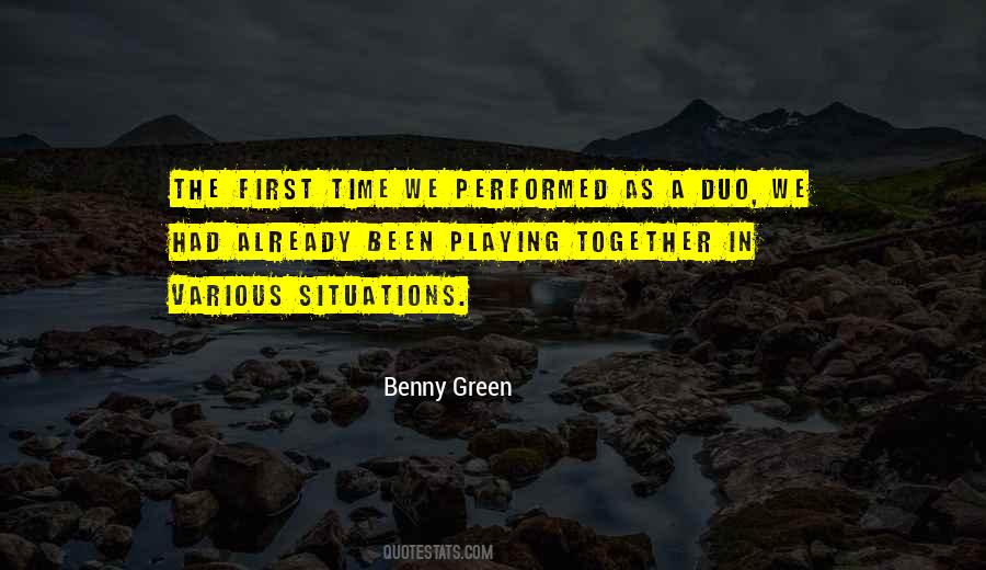 Benny Green Quotes #87018