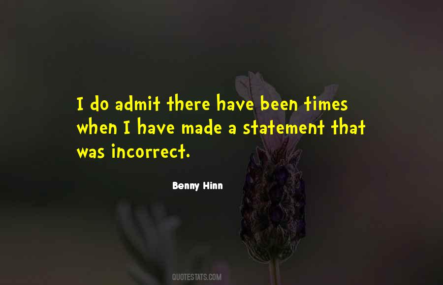 Benny Hinn Quotes #1044882